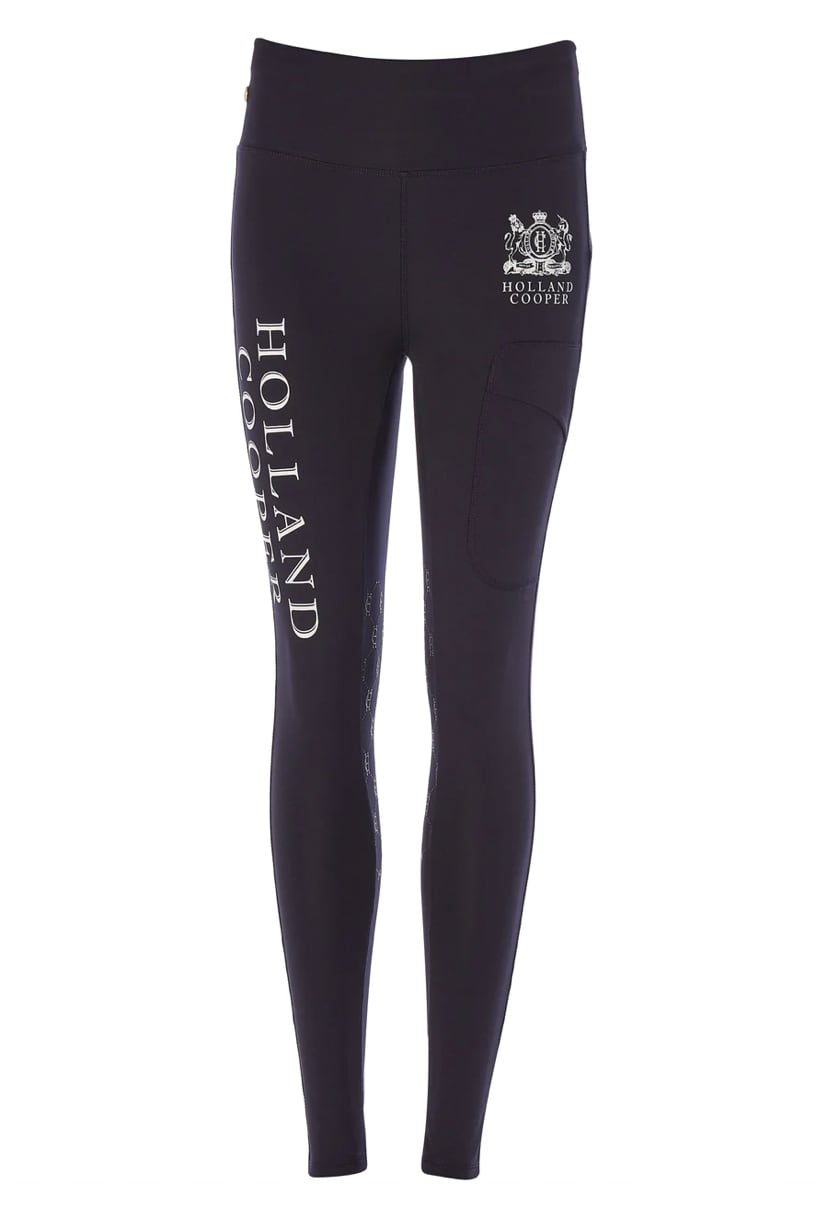 Holland Cooper Women's Summer Riding Leggings Culottes High Waist Knee Grip