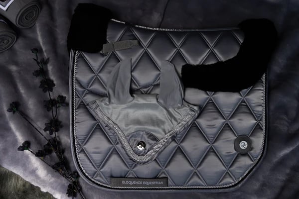 Crystal Ear Net Black, Navy, Khaki, Grey Eloquence Equestrian