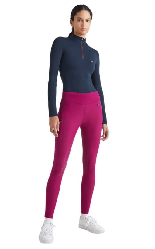 冬用レギンスキュロット 裏起毛 フルグリップ レディース Tommy Hilfiger Equestrian