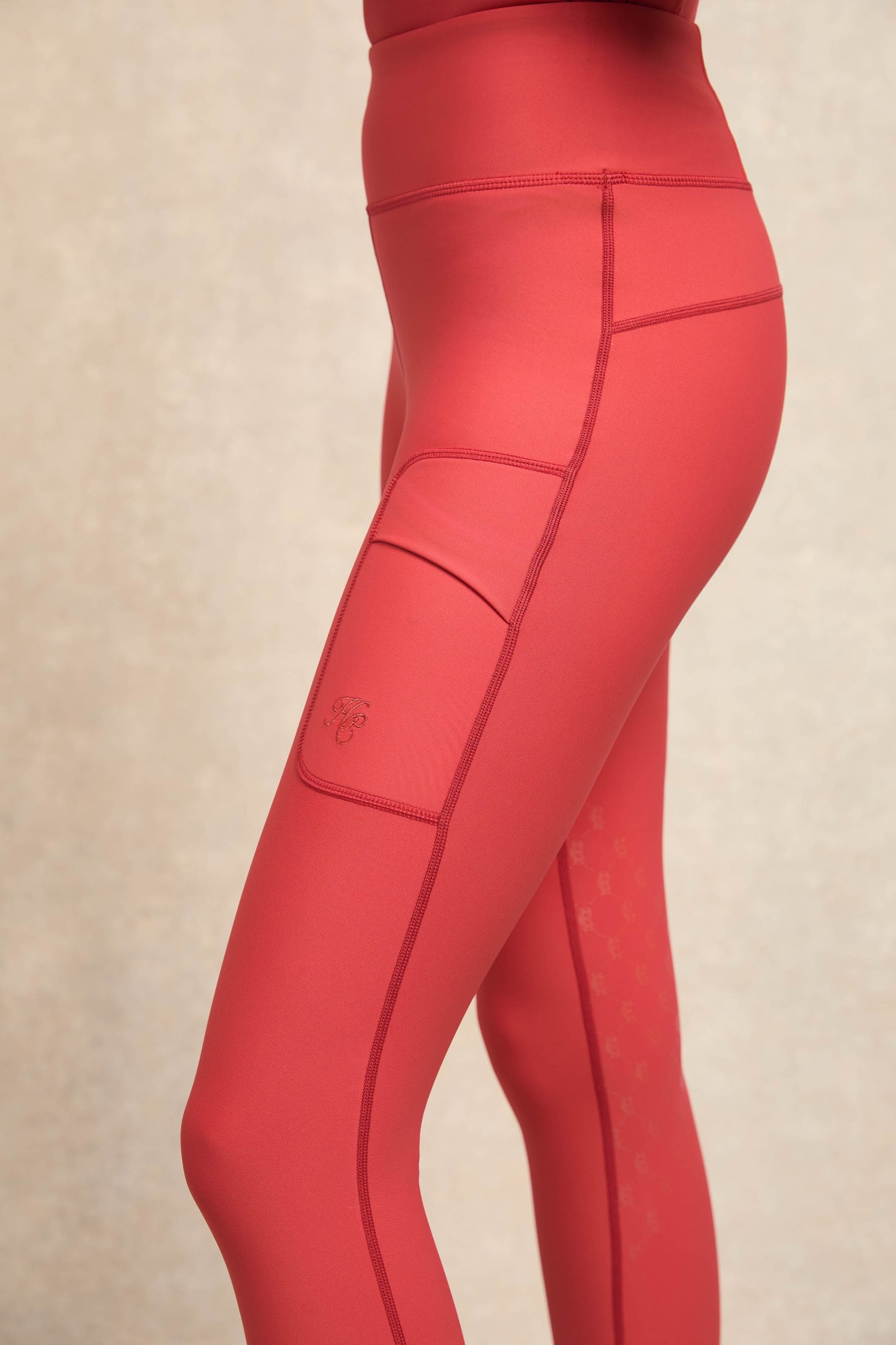 Knee-grip leggings culottes, high waist, water-repellent, technical fabric, 5 colors, Holland Cooper