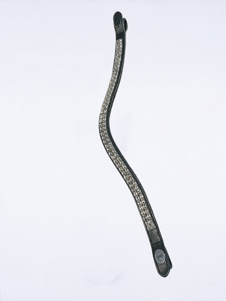 メタルスタッズ額革 Uシェイプ ブラック/ブラウン 本革 PS of Sweden