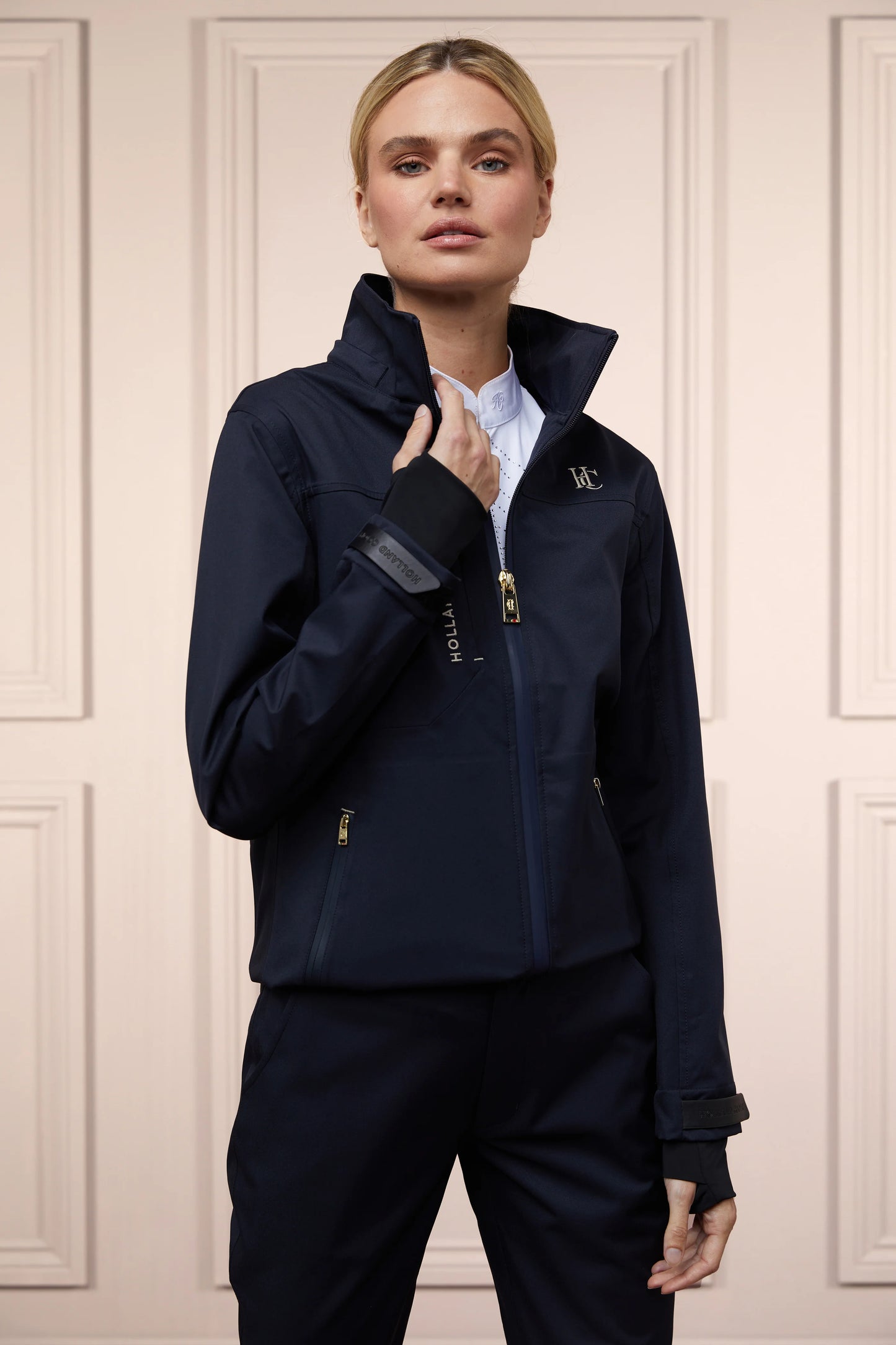 Holland Cooper Fully Waterproof Pro Rain Jacket Navy Women's