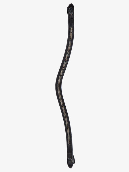 メタリックチェーン額革 Uシェイプ ブラック/ブラウン 本革 PS of Sweden