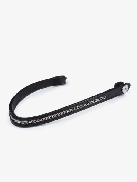 メタリックチェーン額革 Uシェイプ ブラック/ブラウン 本革 PS of Sweden