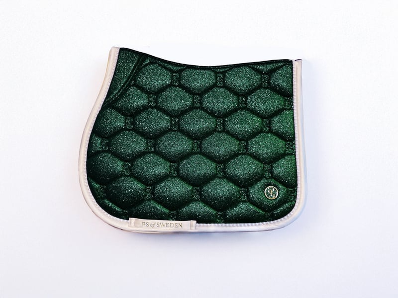 【2点セット】スターダストゼッケン&イヤーネット エメラルド 障害用/馬場用 2025ホリデー限定 Ps of Sweden