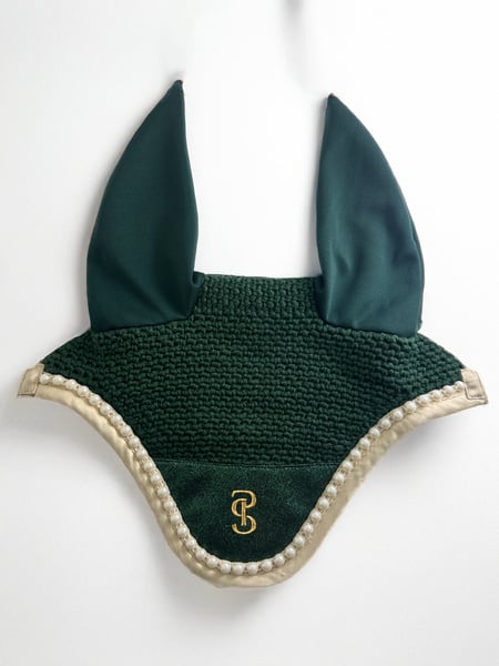 【2点セット】障害用スターダストゼッケン&イヤーネット エメラルド/パープル 2025ホリデー限定 Ps of Sweden