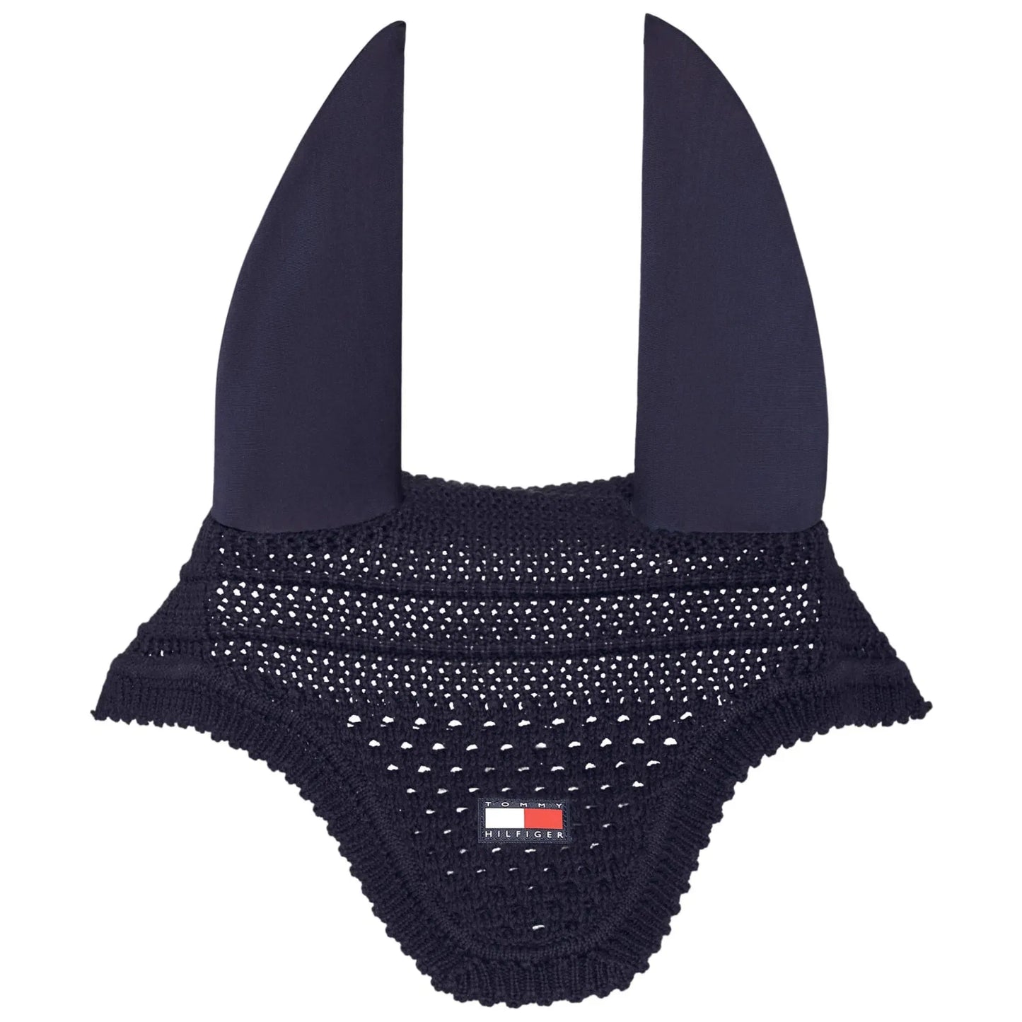 【4点セット】ナイロン無口＆引き手&馬場用ゼッケン&イヤーネット ネイビー Tommy Hilfiger Equestrian