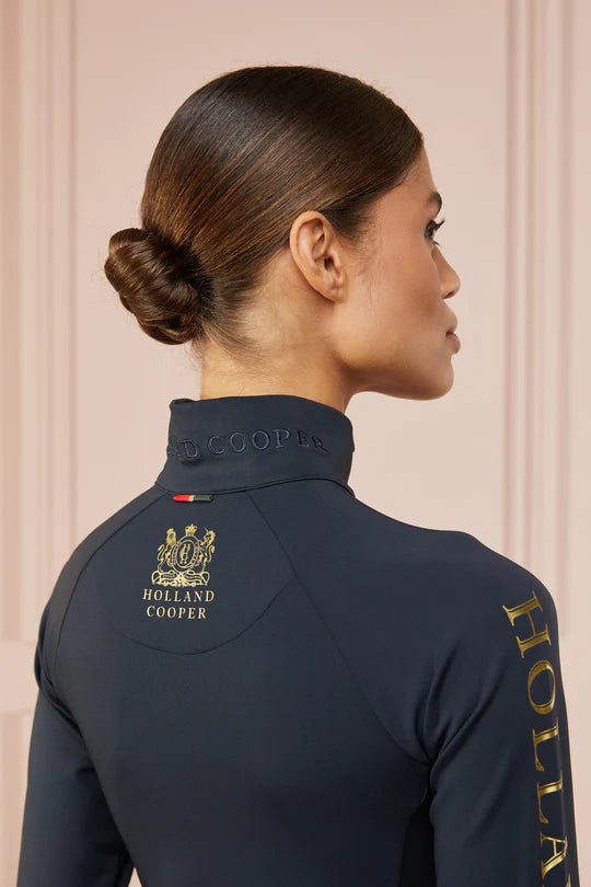 レディース乗馬用薄手トップス 長袖 ダークグレー Holland Cooper