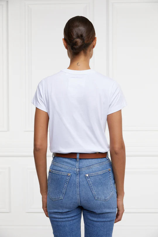 100%コットンクルーネックTシャツ 半袖 レディース 3色 Holland Cooper