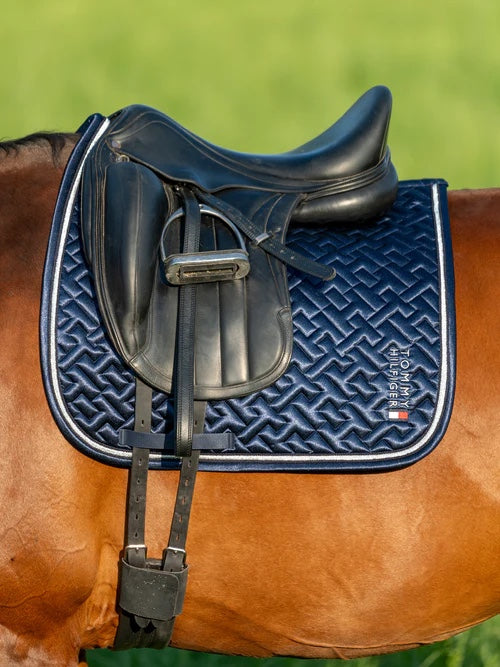 馬場用サテンキルティングゼッケン ネイビー フル Tommy Hilfiger Equestrian｜乗馬用品店レクシア