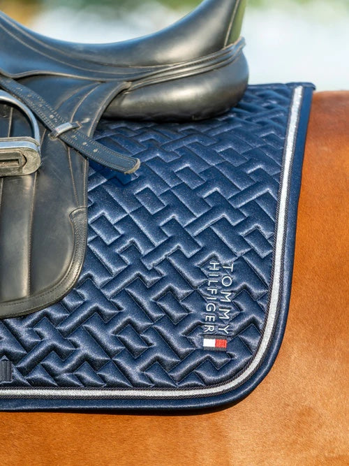 【即日配送】サテンキルティングゼッケン 馬場用/障害用 ネイビー フル Tommy Hilfiger Equestrian