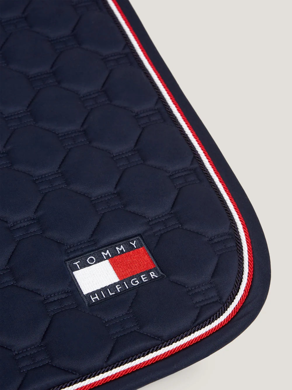 【即日配送】キルティングゼッケン 障害/馬場用 ネイビー/レッド フル Tommy Hilfiger Equestrian