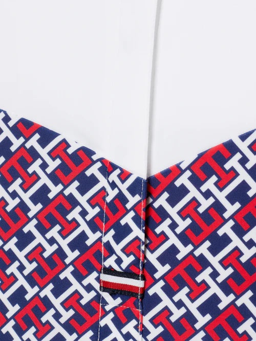 【即日配送】競技用半袖シャツ ブロックカラー ネイビー/マルチカラー Tommy Hilfiger Equestrian