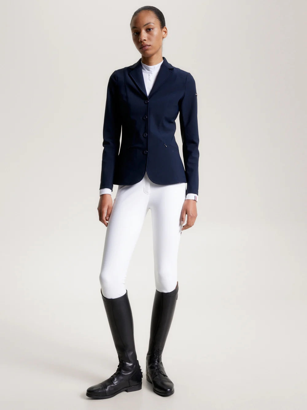 オールシーズンショージャケット 防風・撥水加工 UVカット ネイビー Tommy Hilfiger equestrian｜乗馬用品店レクシア