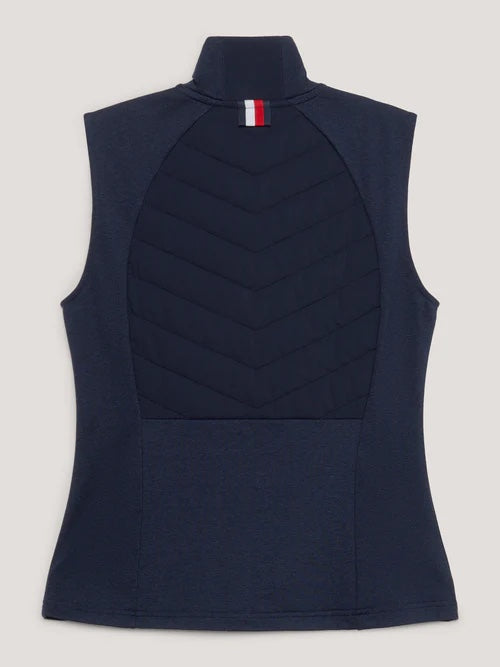 乗馬用ハイブリッドベスト ネイビー 反応性ヒートバランス素材 Tommy Hilfiger Equestrian