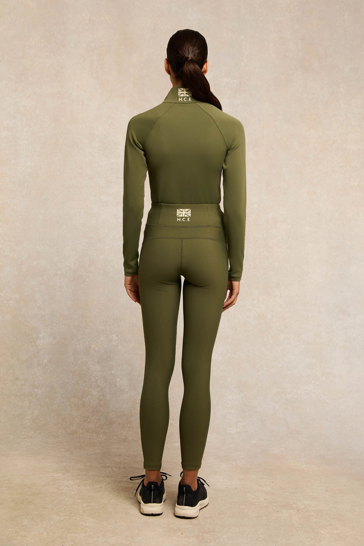 Knee-grip leggings culottes, high waist, water-repellent, technical fabric, 5 colors, Holland Cooper