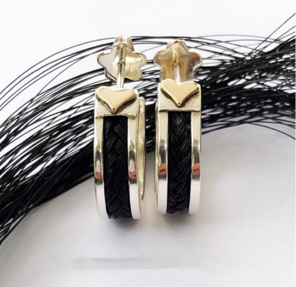 Custom-made bracelets, bit motifs, zirconia, custom-made, horsehair bracelets, memorial jewelry, horse goods