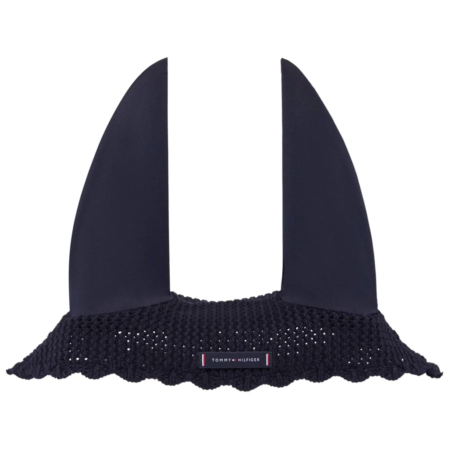 【4点セット】ナイロン無口＆引き手&馬場用ゼッケン&イヤーネット ネイビー Tommy Hilfiger Equestrian