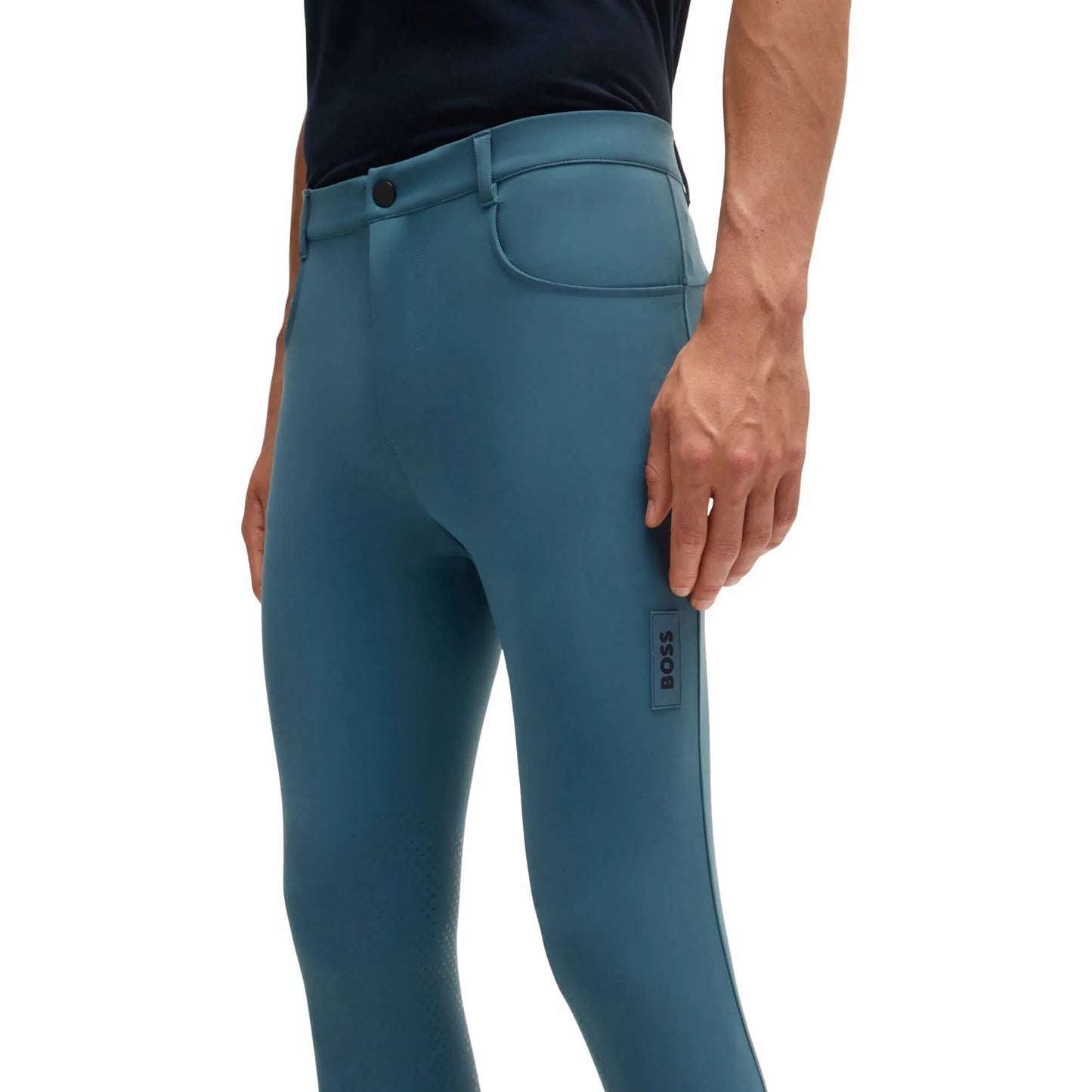 メンズニーグリップキュロット UVカット パワースポーツ素材 ノーザンブルー  Boss