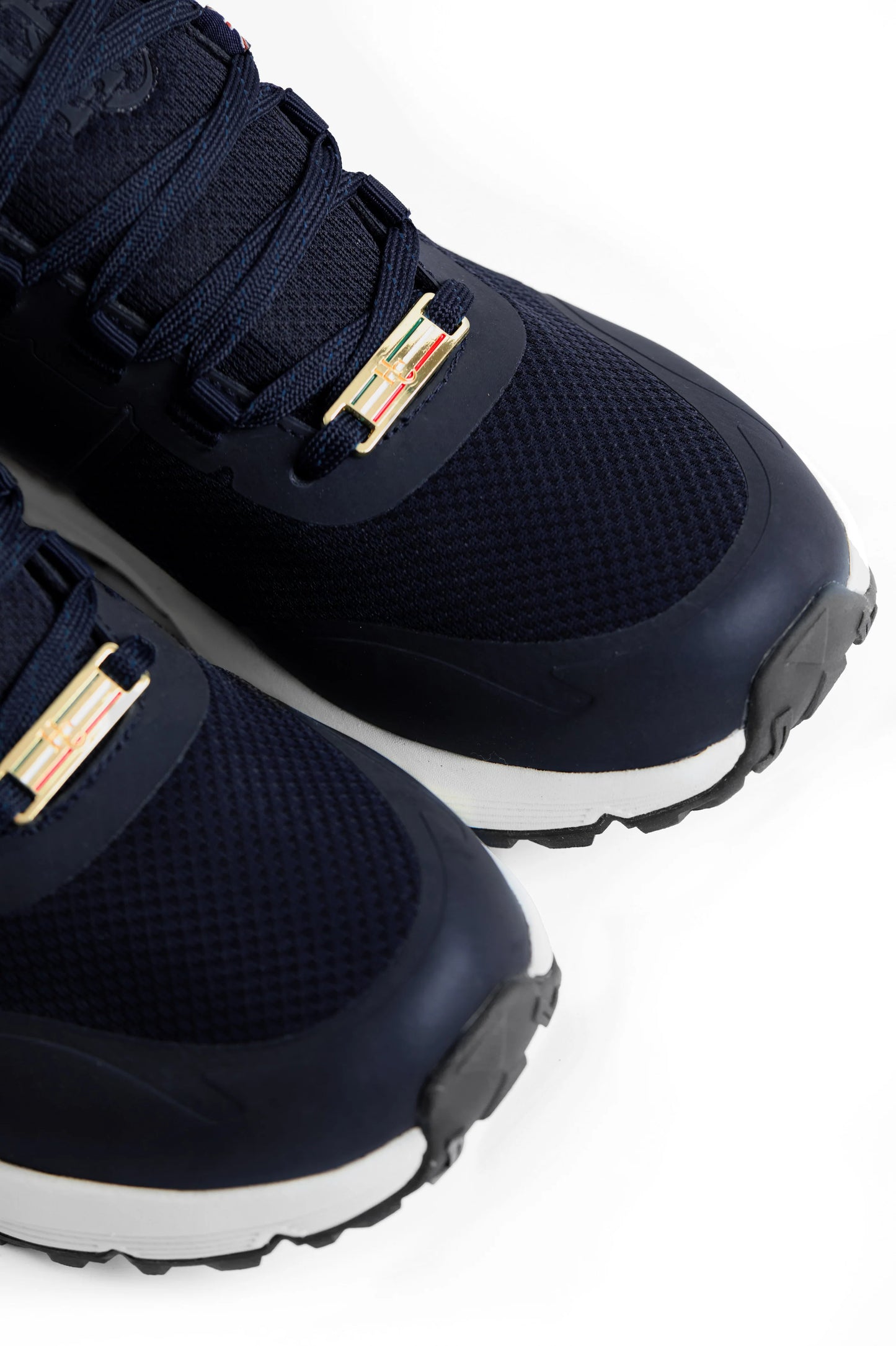 Waterproof sneakers in waterproof mesh material, black/dark navy, Holland Cooper