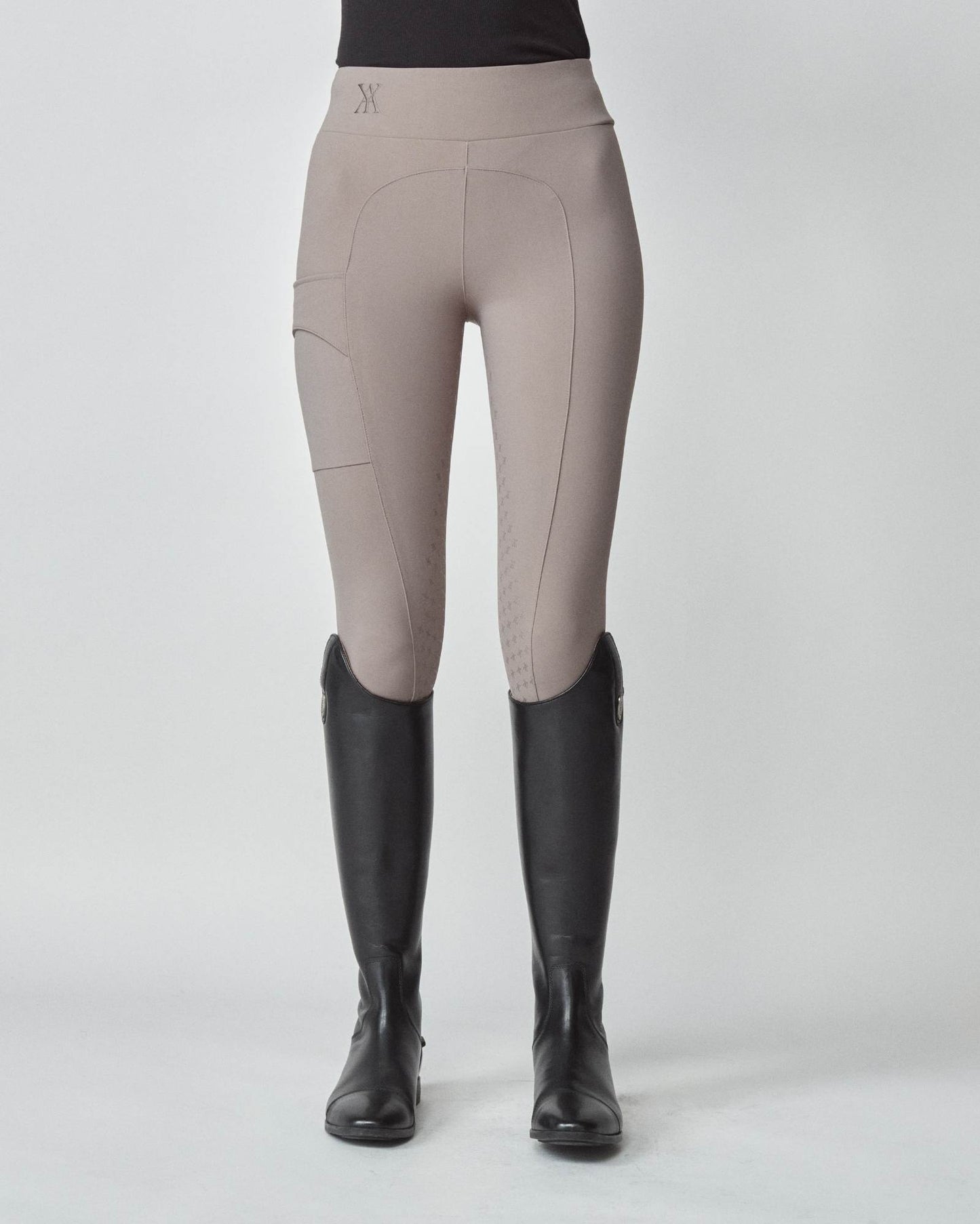 UV-cut high-waisted riding leggings, quick-drying material, full grip, with smartphone pocket, 8 colors, Yagya