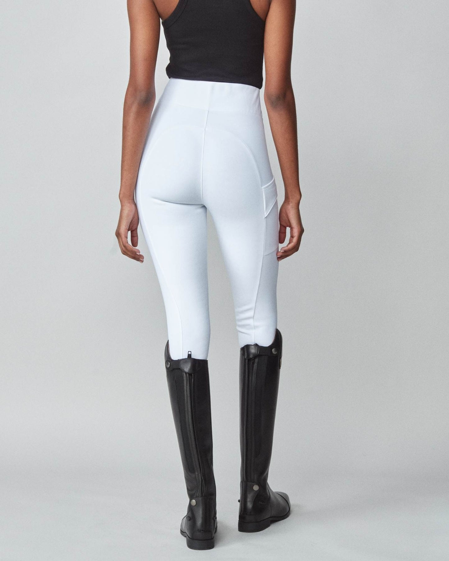 UV-cut high-waisted riding leggings, quick-drying material, full grip, with smartphone pocket, 8 colors, Yagya