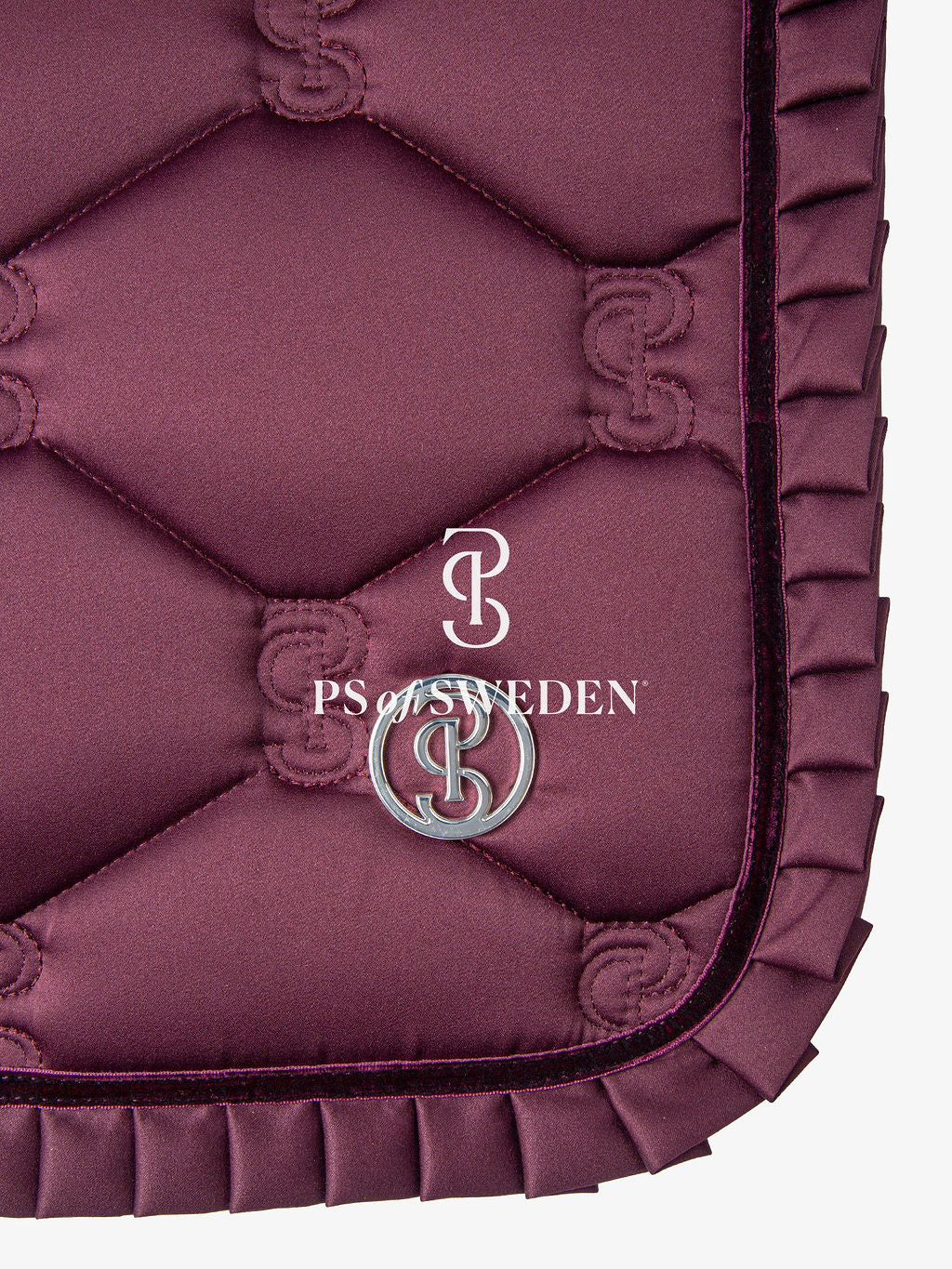 [Same-day delivery] [Set] Crocheted ear net and race bib with ruffles and pearls, Ps of Sweden, 7 colors