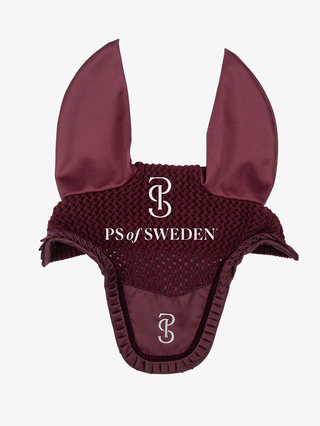 [Same-day delivery] [Set] Crocheted ear net and race bib with ruffles and pearls, Ps of Sweden, 7 colors