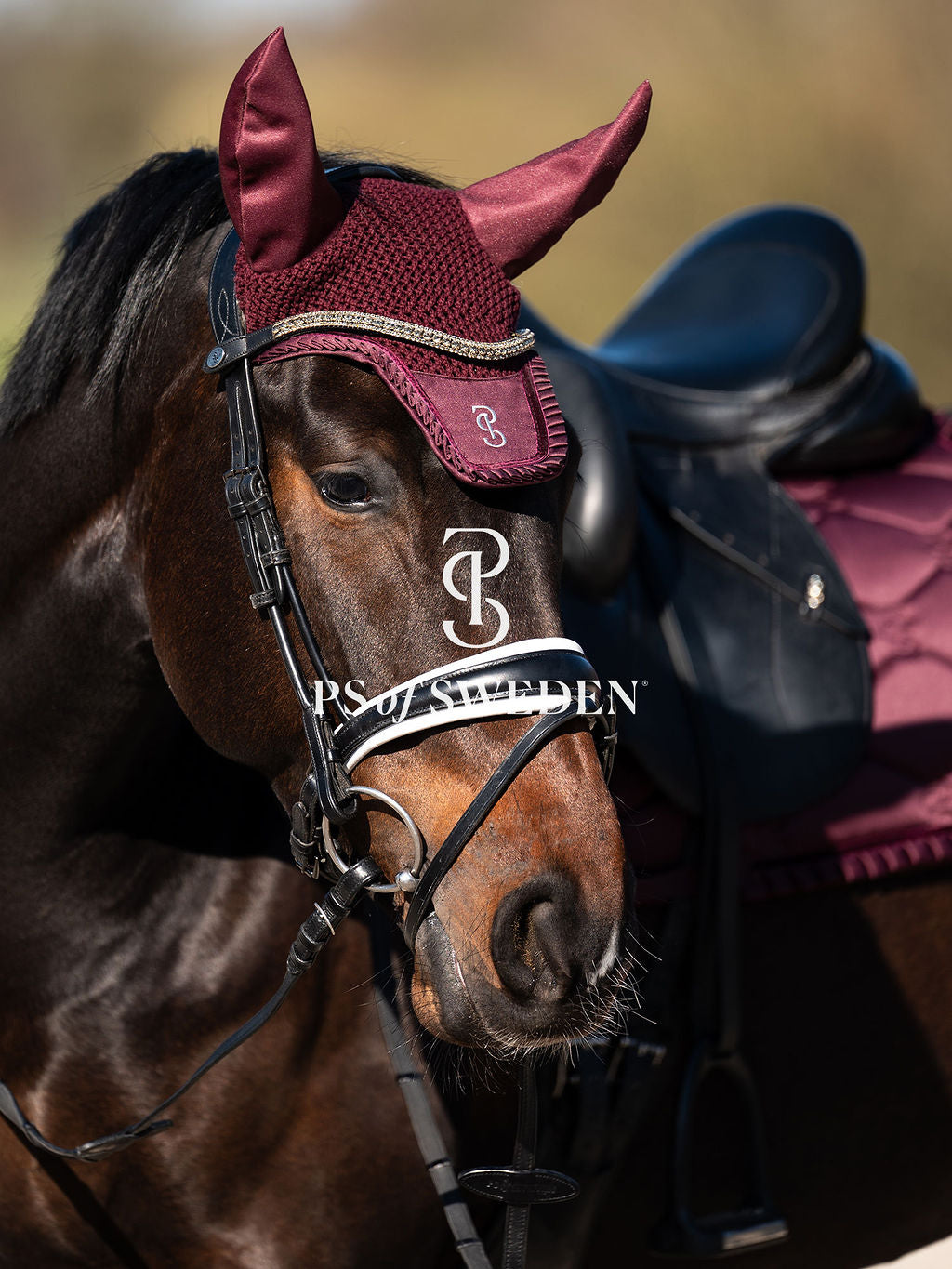 [Same-day delivery] [Set] Crocheted ear net and race bib with ruffles and pearls, Ps of Sweden, 7 colors