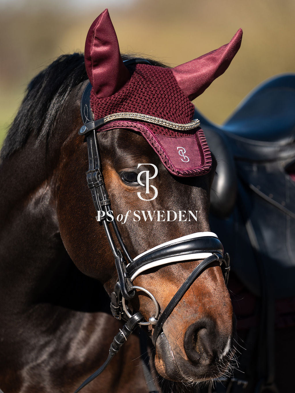 [Same-day delivery] [Set] Crocheted ear net and race bib with ruffles and pearls, Ps of Sweden, 7 colors