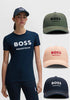 クラシックキャップ ピーチ/ネイビー/オリーブ ユニセックス Hugo Boss