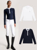 競技用長袖シャツ ホワイト/ネイビー Tommy Hilfiger Equestrian
