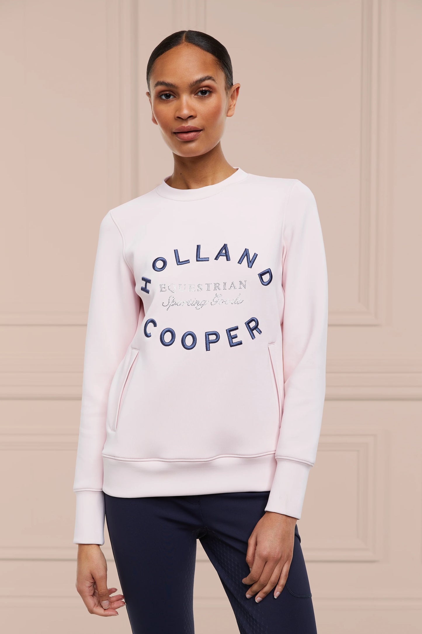 ソフトスウェットトップス ポケット付き ５色 Holland Cooper