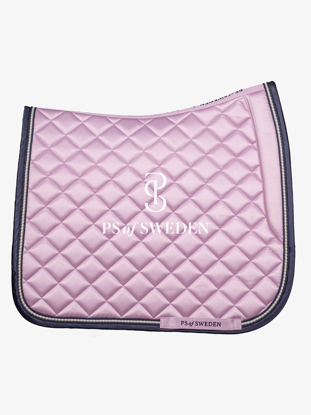 【2点セット】パール付き馬場用ゼッケン&イヤーネット 肉厚パッド ブラック/フローズンライラック Ps of Sweden