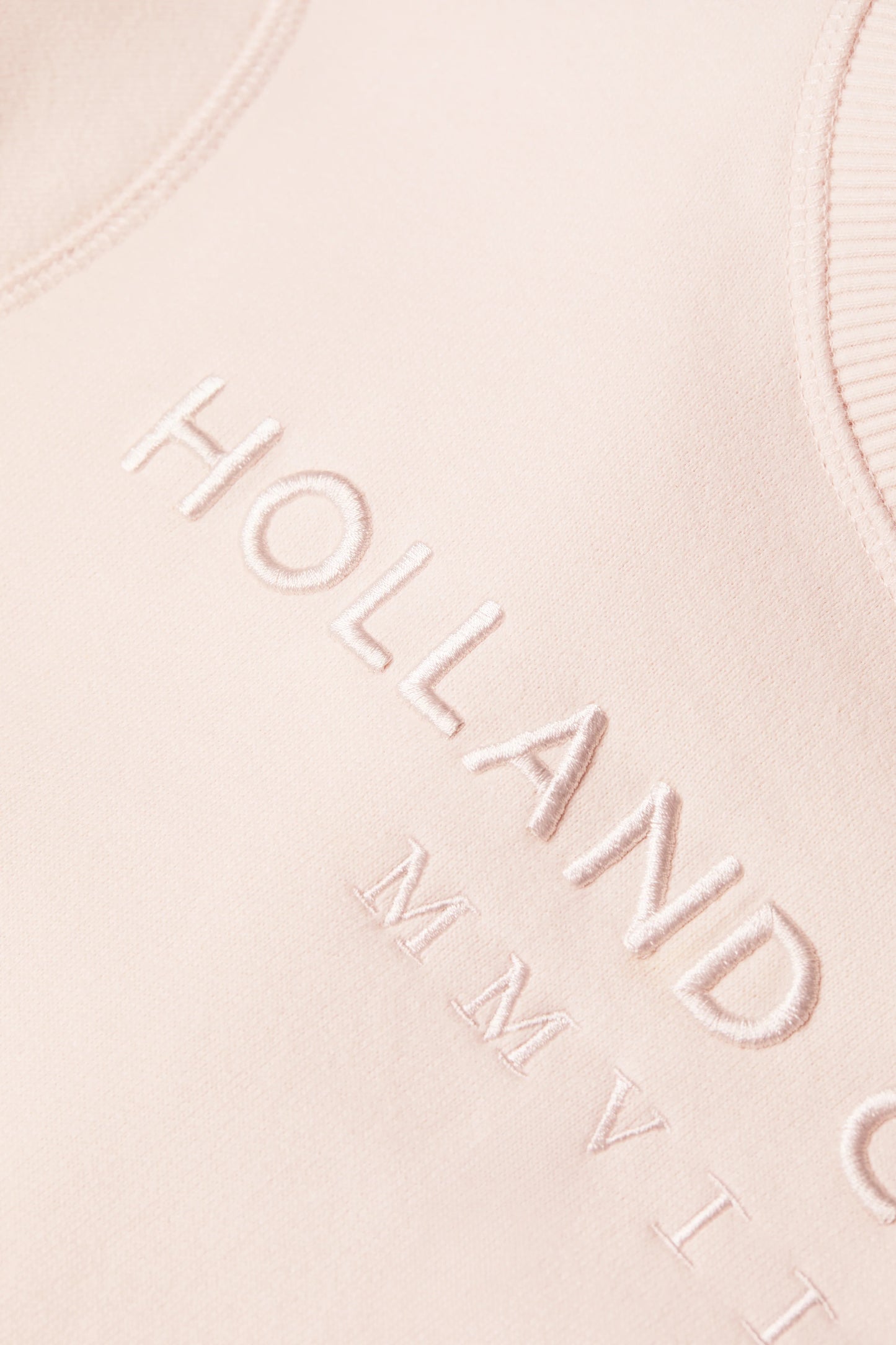 Logo sweatshirt top in pale pink Holland Cooper