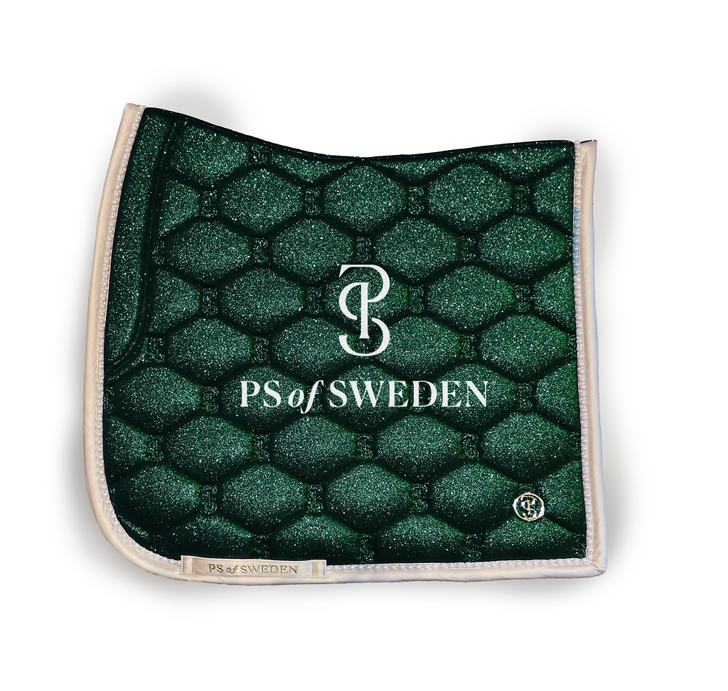 【2点セット】馬場用スターダストゼッケン&イヤーネット エメラルド/パープル 2025ホリデー限定 Ps of Sweden