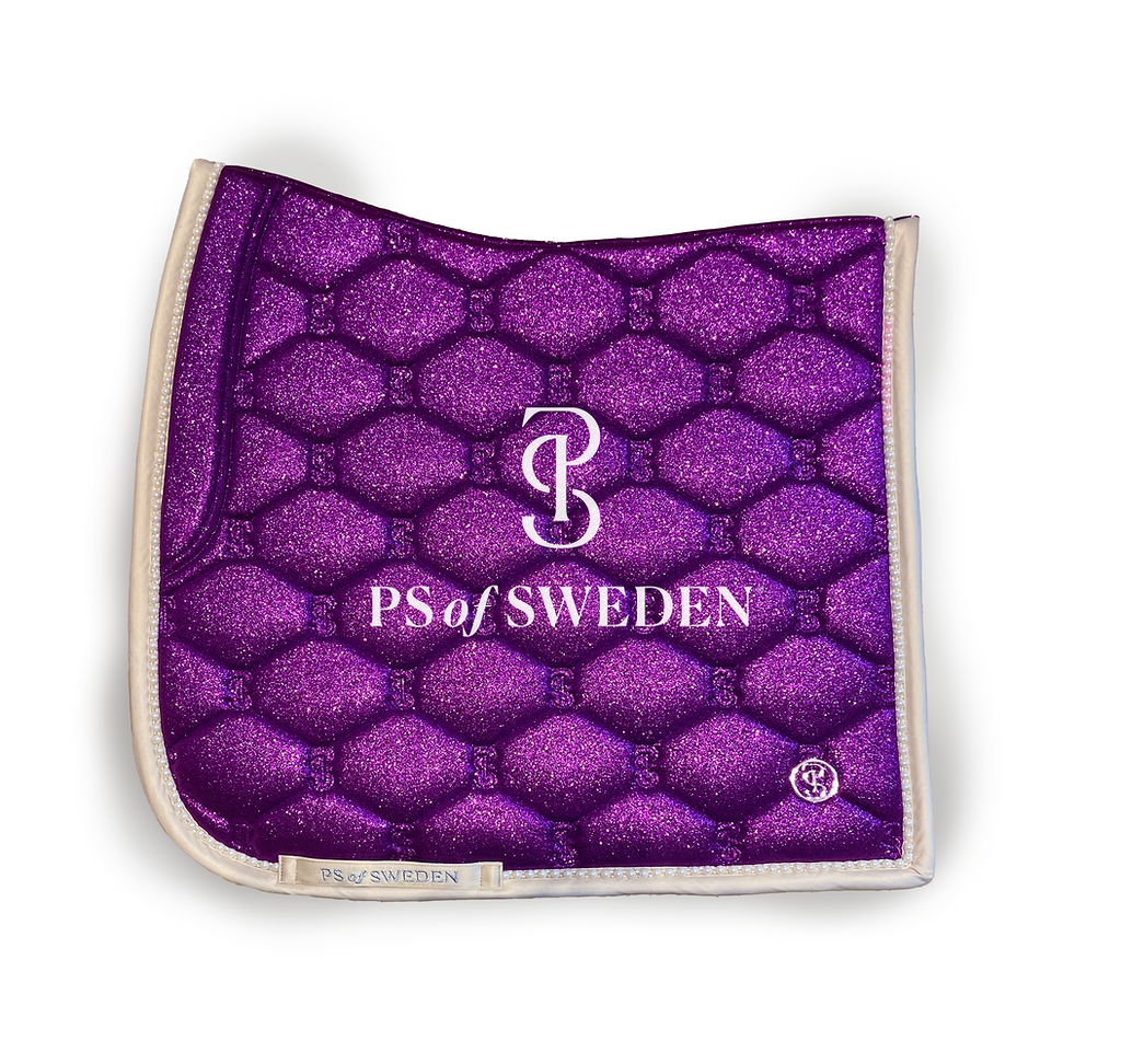 【2点セット】馬場用スターダストゼッケン&イヤーネット エメラルド/パープル 2025ホリデー限定 Ps of Sweden