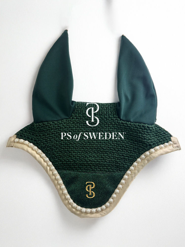 【2点セット】馬場用スターダストゼッケン&イヤーネット エメラルド/パープル 2025ホリデー限定 Ps of Sweden