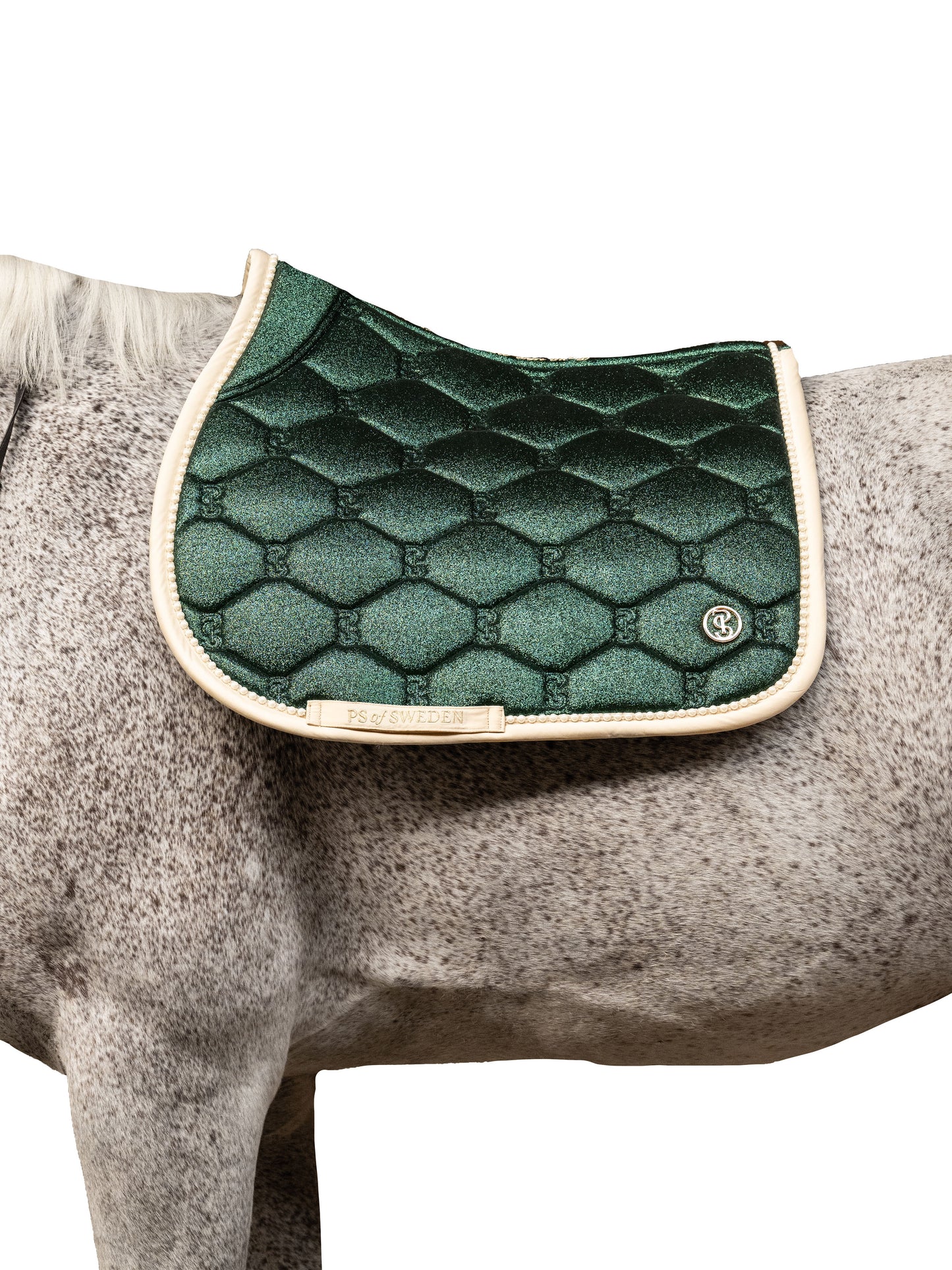 【2点セット】障害用スターダストゼッケン&イヤーネット エメラルド/パープル 2025ホリデー限定 Ps of Sweden