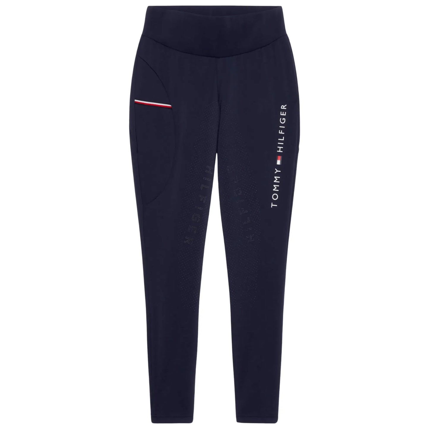 Winter fleece-lined stretch leggings, Full Grip, White/Black/Navy/Rouge, Tommy Hilfiger Equestrian