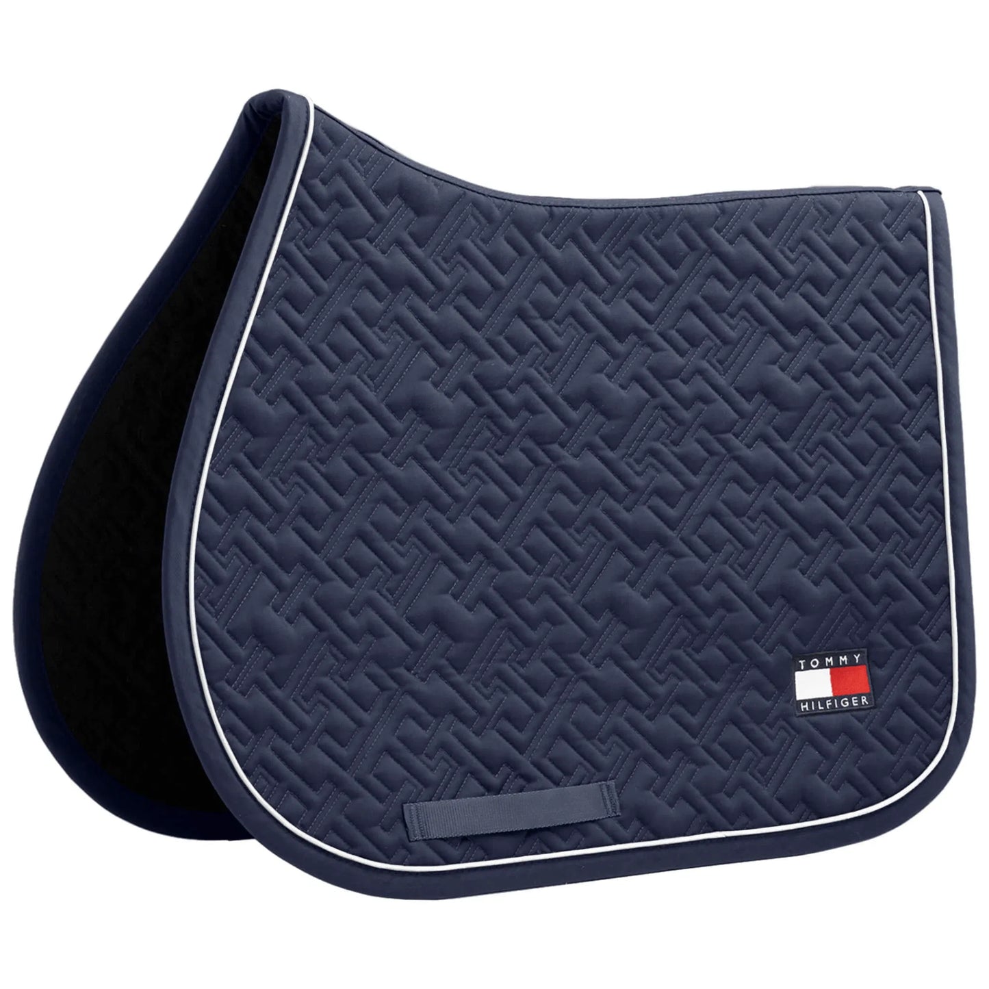 【セット】障害用ワッフルキルティングゼッケン&イヤーネット ネイビー/ルージュ  Tommy Hillfiger Equestrian