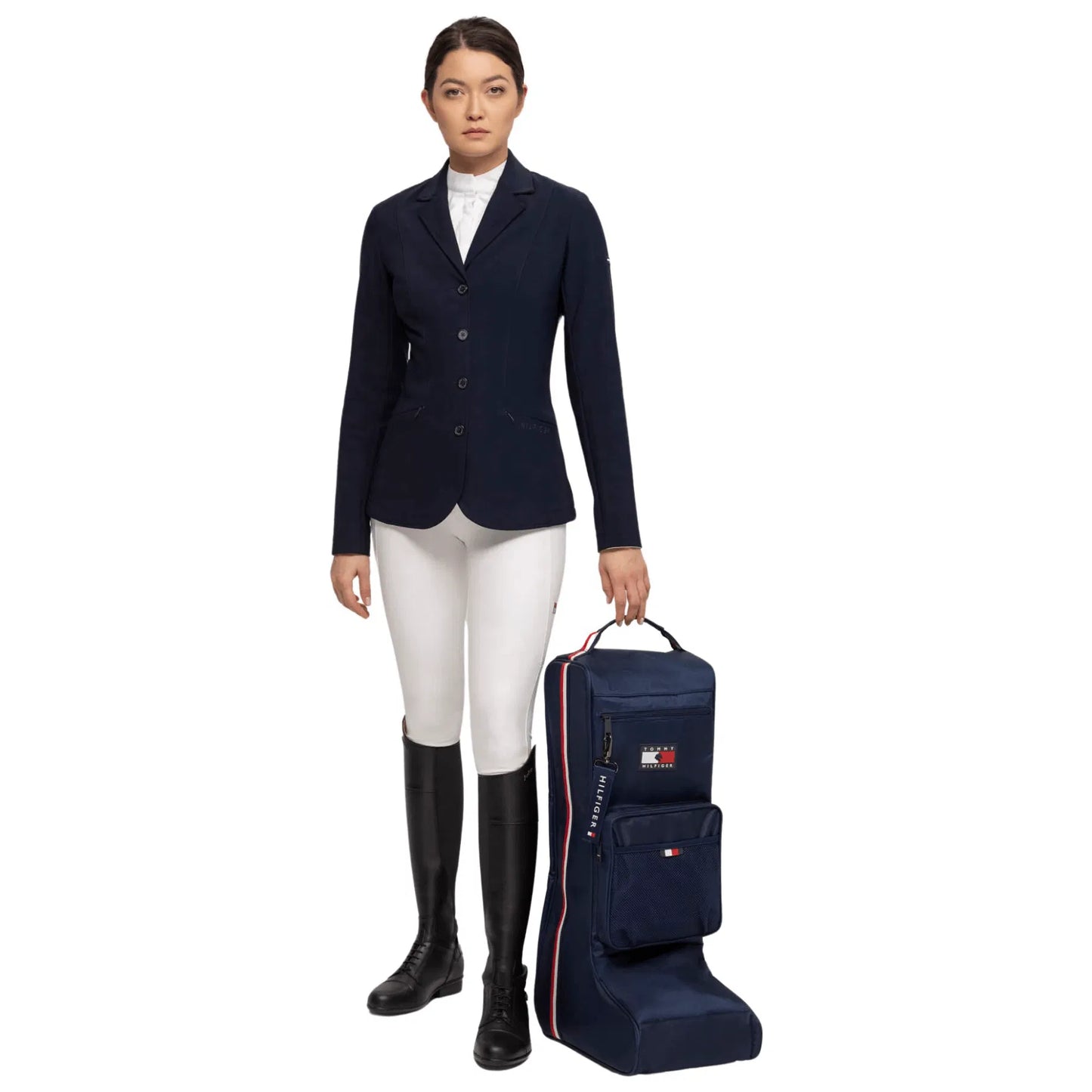 ブーツバッグ 裏地フェイクファー仕様 Tommy Hilfiger Equestrian