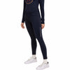 冬用裏起毛ストレッチレギンス フルグリップ ベルト通し付き ネイビー Tommy Hilfiger Equestrian