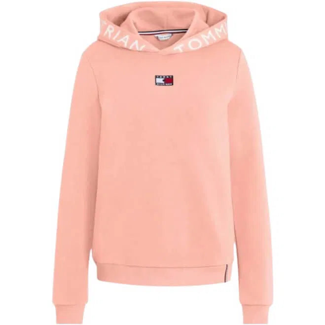 ロゴスウェットパーカー ストレッチコットン ルージュ/ラディアントピンク/ピーチ レディース Tommy Hilfiger Equestrian