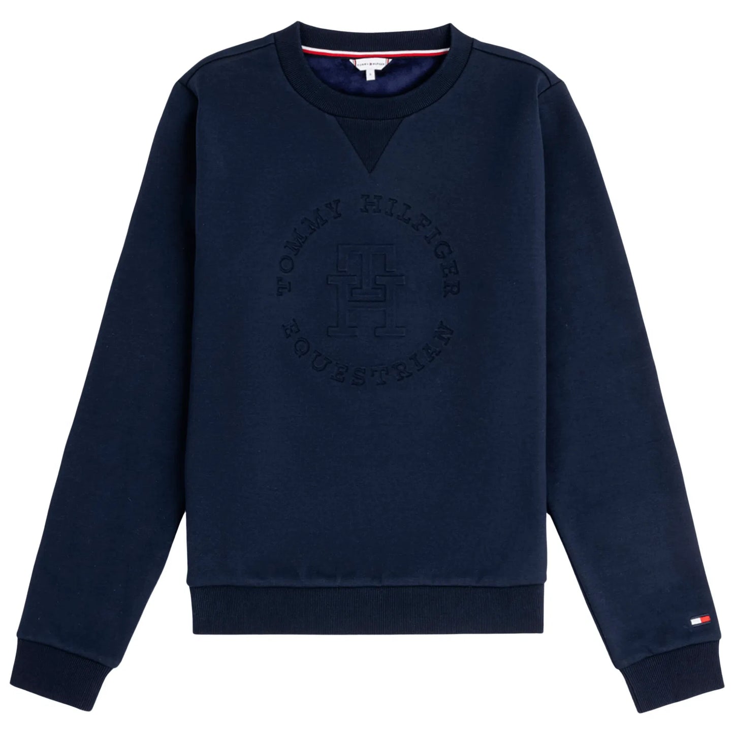 乗馬用スウェットトップス 裏地フェイクファー レディース ネイビー Tommy Hilfiger Equestrian