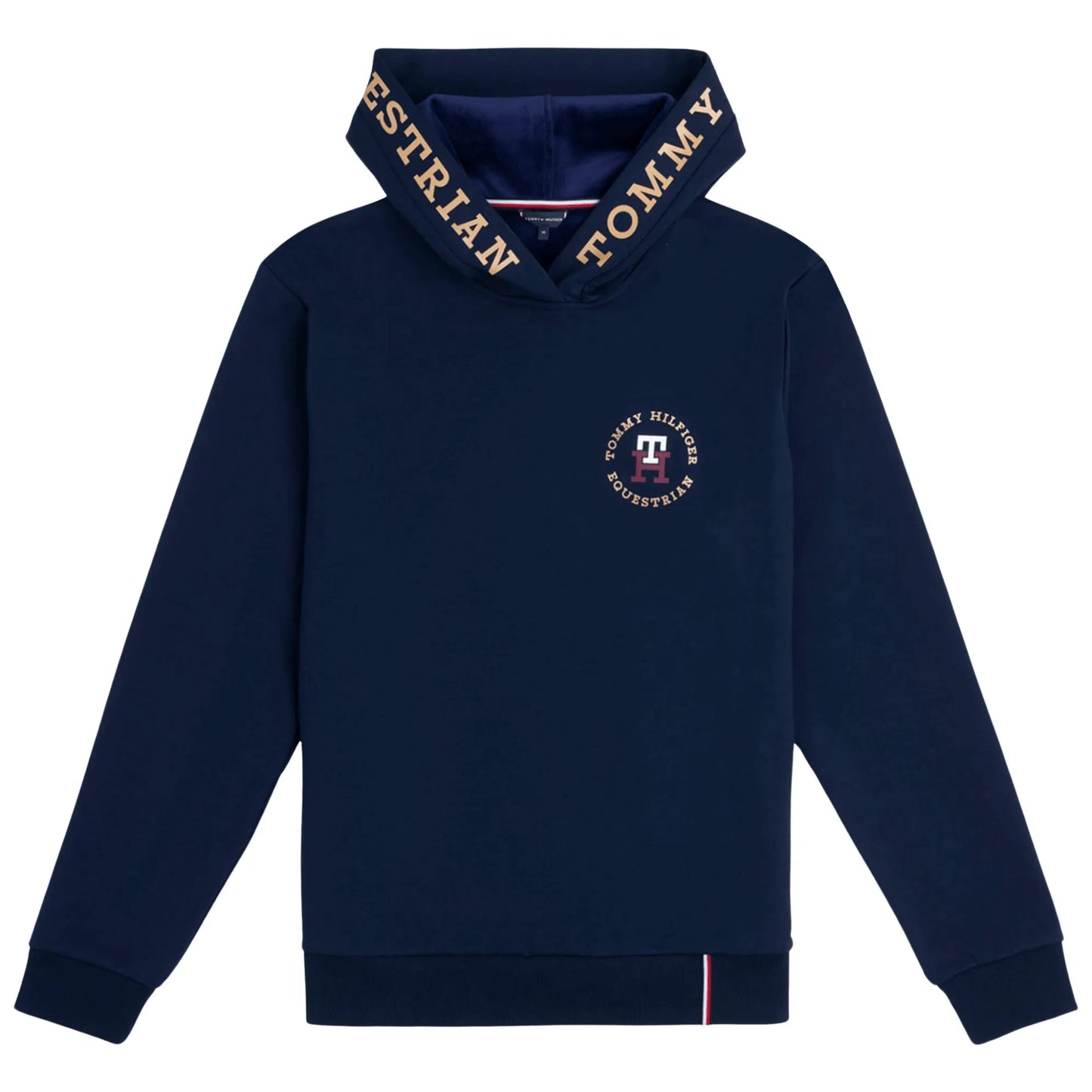 乗馬用スウェットパーカー 裏起毛 レディース ネイビー/ルージュ Tommy Hilfiger Equestrian