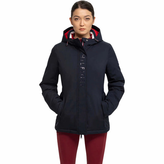 乗馬用速乾ダウンジャケット レディース ネイビー Tommy Hilfiger Equestrian