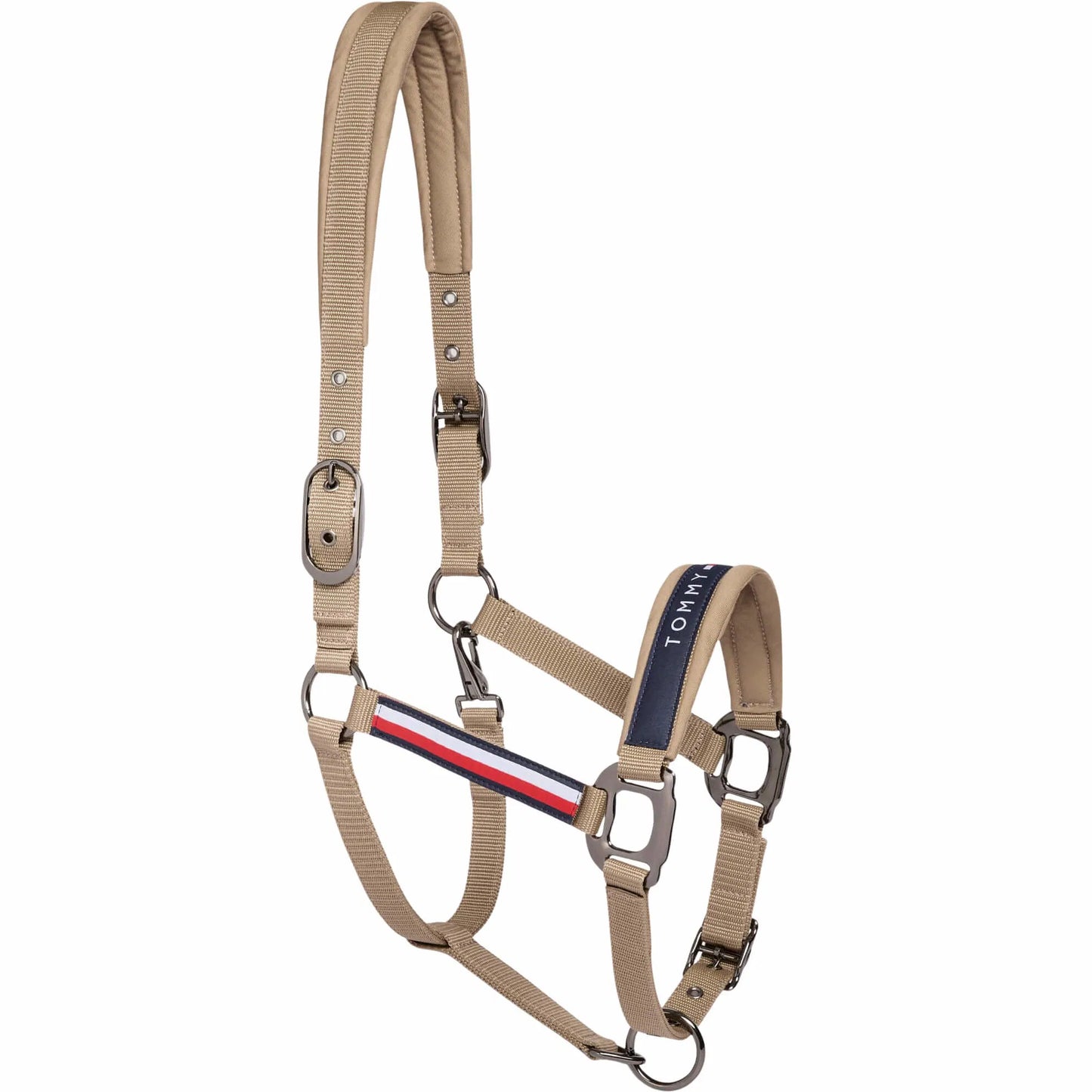 【2点セット】ナイロン無口＆引き手1本  ネイビー/トープ/パイン Tommy Hilfiger Equestrian