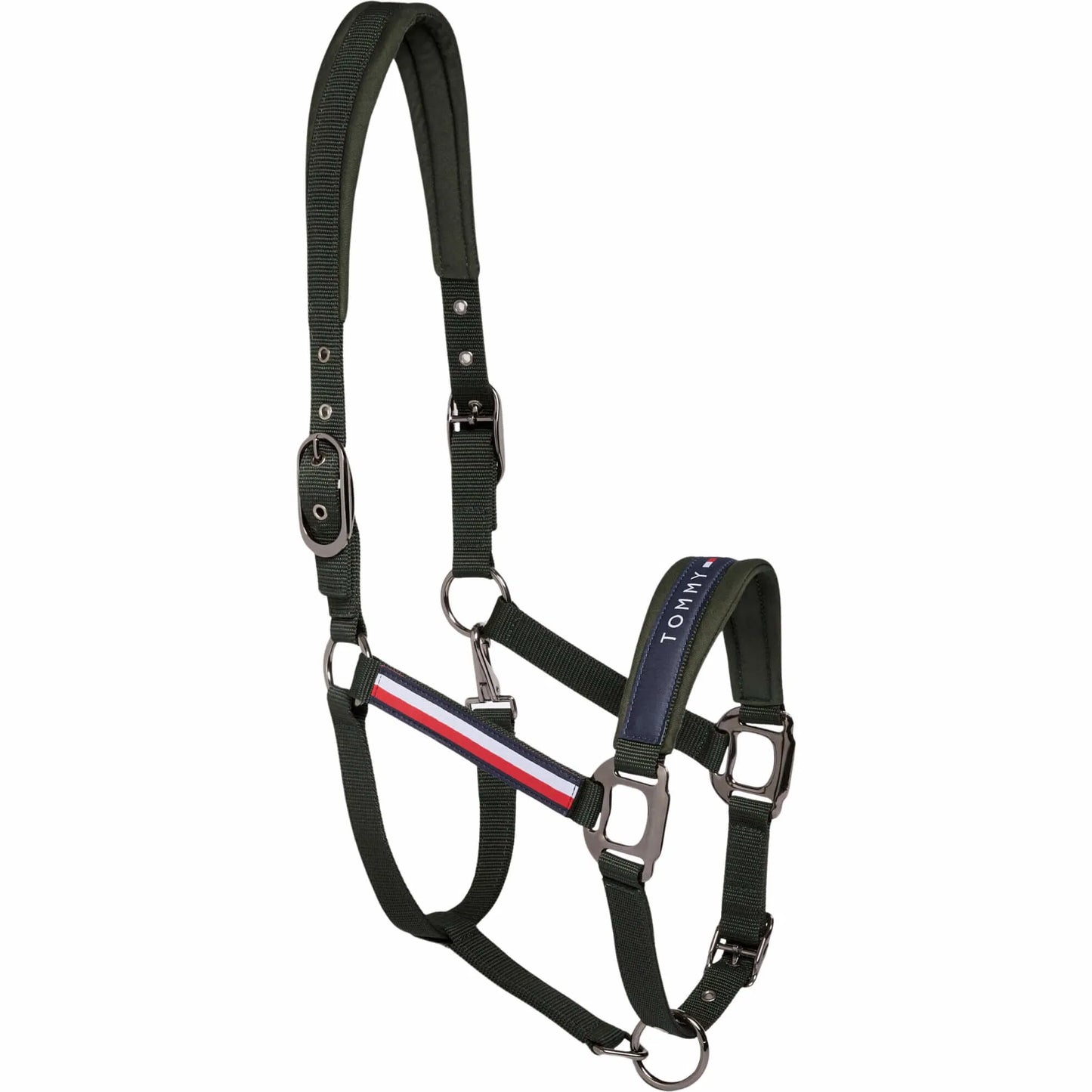 【2点セット】ナイロン無口＆引き手1本  ネイビー/トープ/パイン Tommy Hilfiger Equestrian