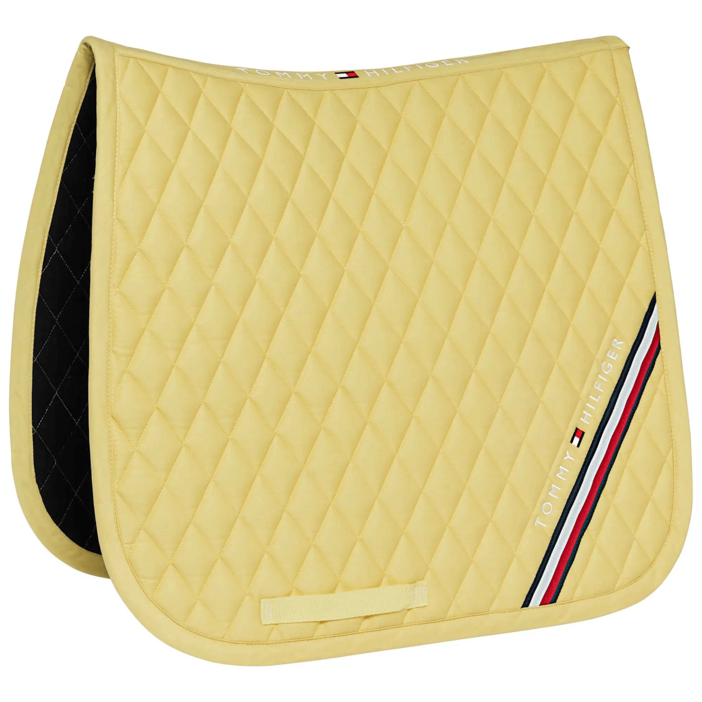馬場用ワッフルキルティングゼッケン&イヤーネット２点セット 調湿素材 レモンイエロー  Tommy Hilfiger Equestrian